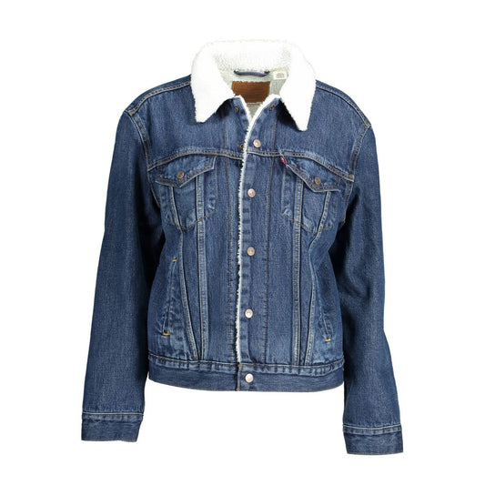 Levi's Blå Bomuldsjakke Til Kvinder