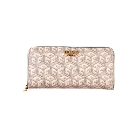 Guess Jeans Chic Beige Pung med Flere Rum