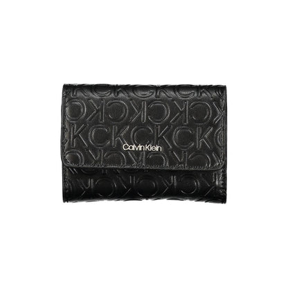 Calvin Klein Sleek sort pung med dobbelt rum