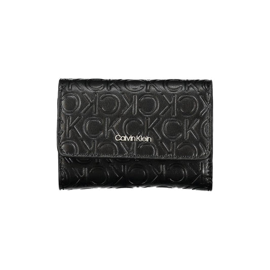 Calvin Klein Sleek sort pung med dobbelt rum