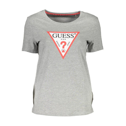Guess Jeans Grå Bomuld Dame T-shirt