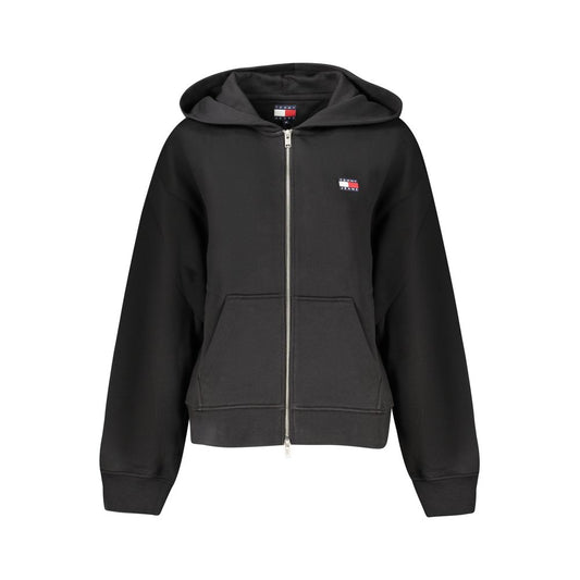 Tommy Hilfiger sort bomuldshættetrøje til kvinder