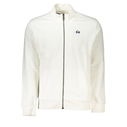 La Martina Elegant Hvid Fleece Sweatshirt - Regular Fit