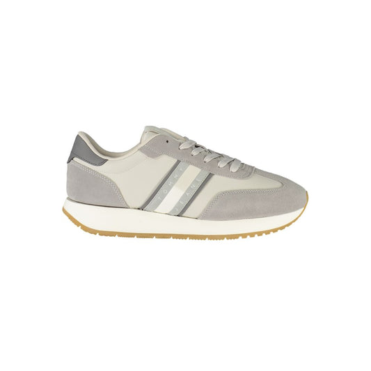 Tommy Hilfiger Grå Læder Herre Sneaker
