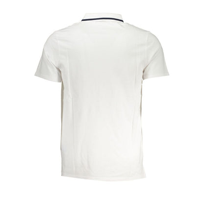 Fila Sleek hvid bomuldspolo med kontrastdetaljer