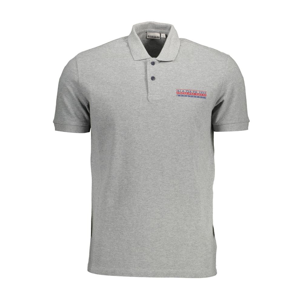 Napapijri grå bomuld poloshirt til mænd