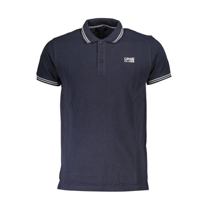 Cavalli Class Blå Bomuldspoloshirt