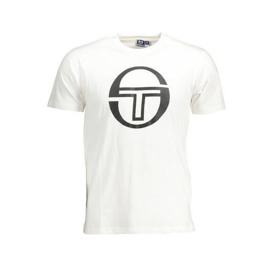 Sergio Tacchini Hvid Bomulds T-shirt