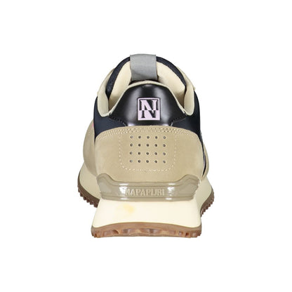 Napapijri Beige Sneakers med Snøre og Kontrastdetaljer