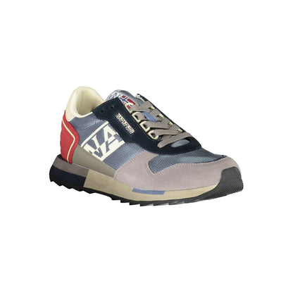 Napapijri Gray Leather Men Sneaker