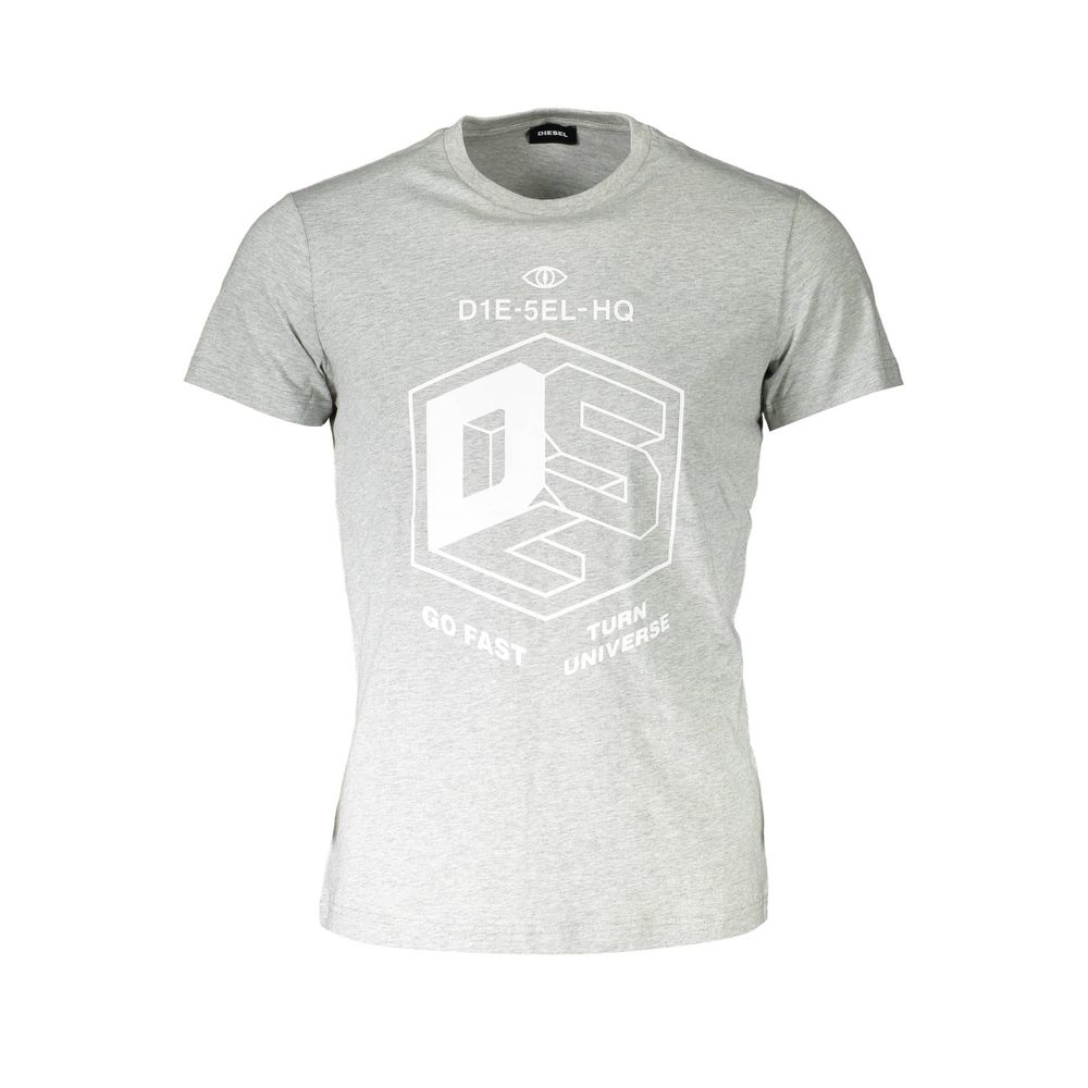 Diesel Grå Bomuld Herre Kortærmet T-shirt