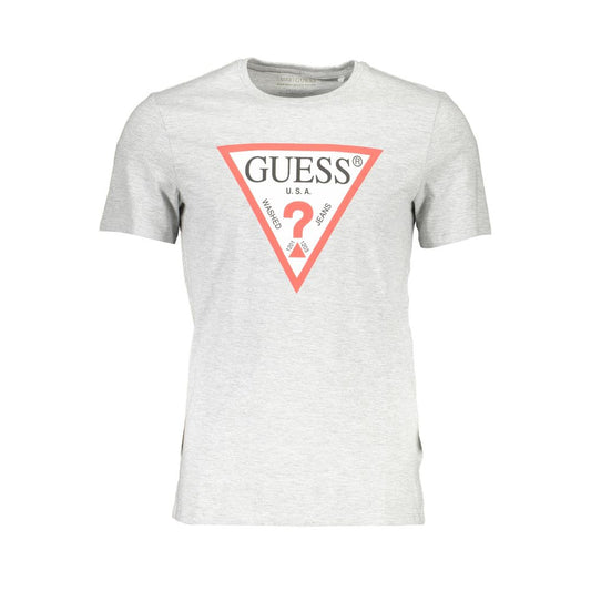 Guess Jeans Gray Cotton Men TShirt