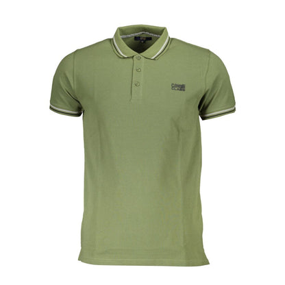 Cavalli Class Grøn Bomuldspoloshirt