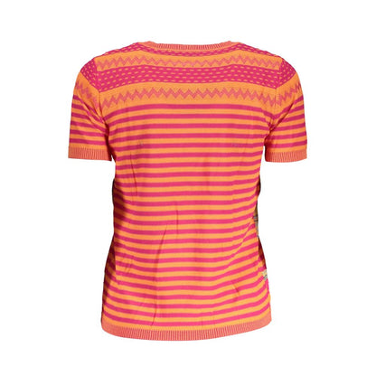 Desigual Orange Bomuldssweater Til Kvinder