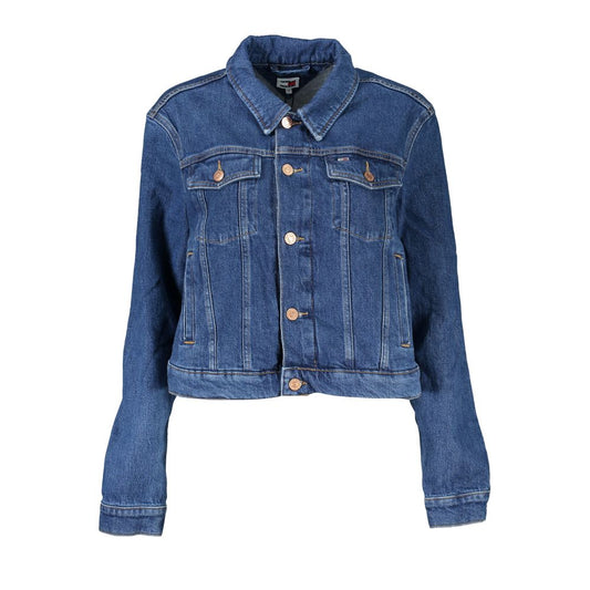 Tommy Hilfiger Blå Bomuldsjakke Dame