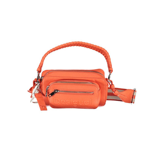 Desigual lyserød polyethylen håndtaske