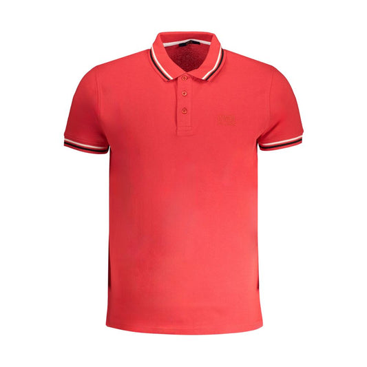 Cavalli Class rød bomuldspoloshirt