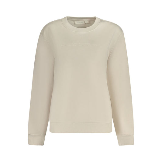 Calvin Klein Beige Bomuldssweater Til Kvinder
