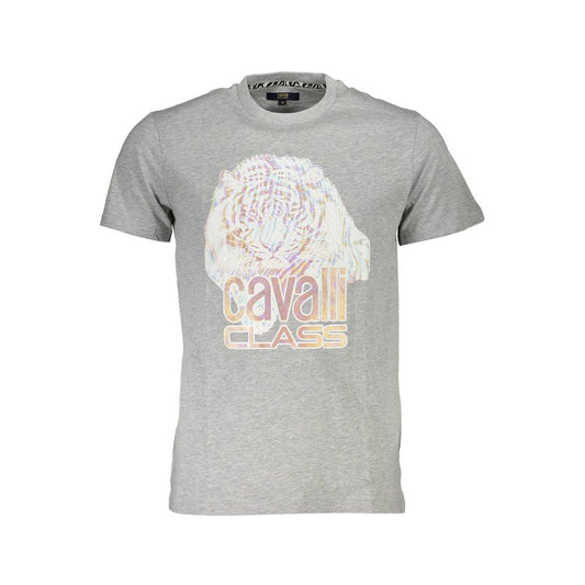 Cavalli Class brun bomulds T-shirt til mænd