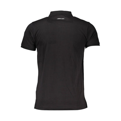 Cavalli Class sort bomuldspoloshirt til mænd