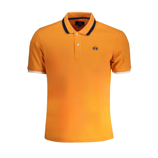 La Martina orange poloshirt i bomuld