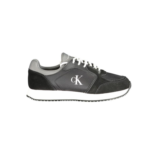 Calvin Klein sort lædersneaker til mænd