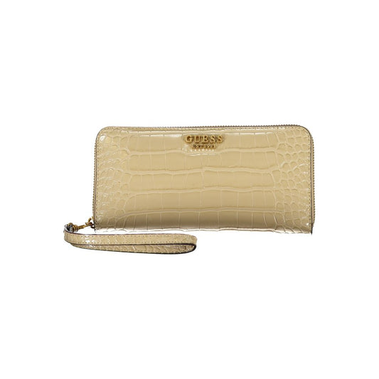 Guess Jeans Chic Beige Pung med Flere Rum