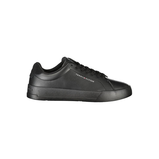 Tommy Hilfiger Sort Læder Herre Sneaker