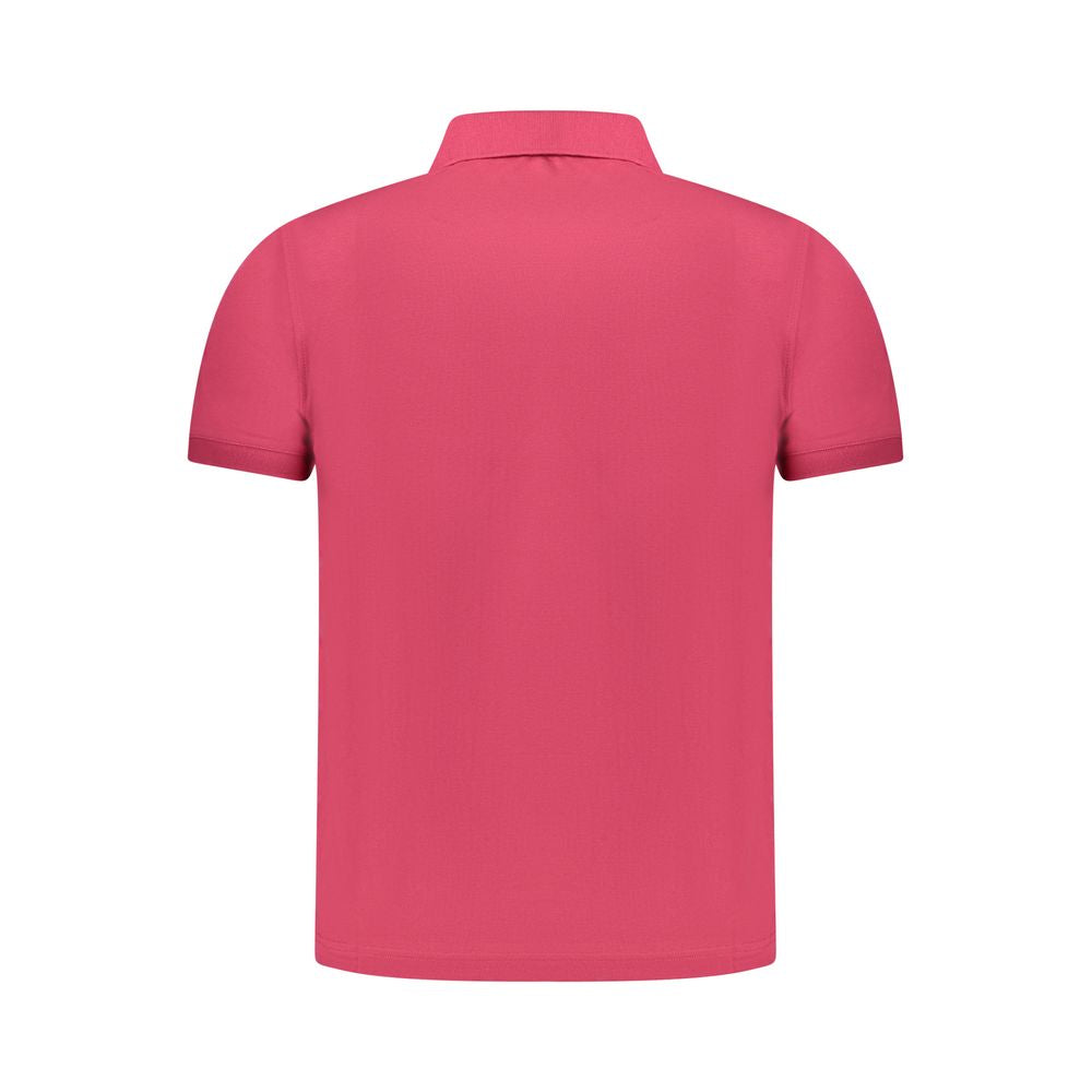 KWAY Lyserød bomuldspoloshirt til mænd