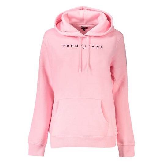 Tommy Hilfiger Pink Bomuldssweater Til Kvinder