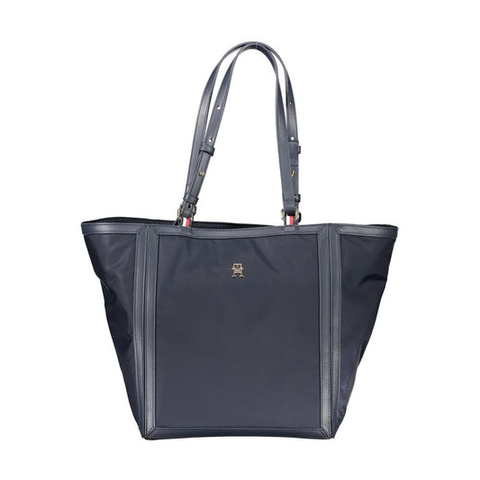 Tommy Hilfiger blå polyester håndtaske