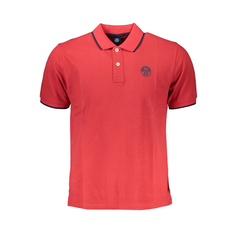 North Sails rød bomuldspoloshirt