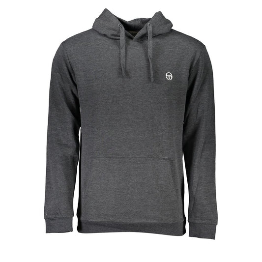 Sergio Tacchini Gray Cotton Men Sweatshirt