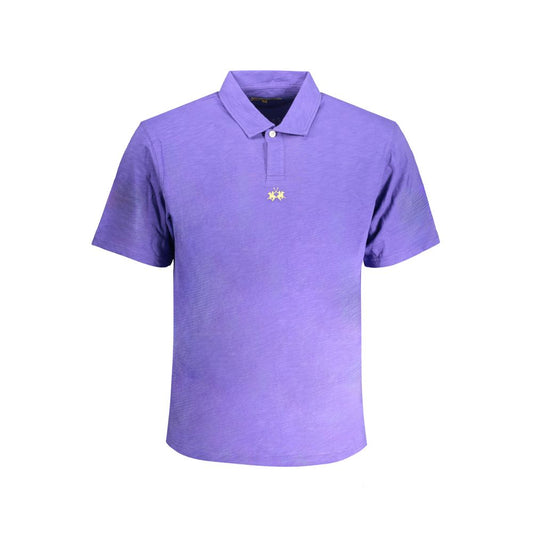 La Martina lilla bomuld poloshirt