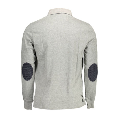US POLO ASSN. Grå bomuldspoloshirt til mænd