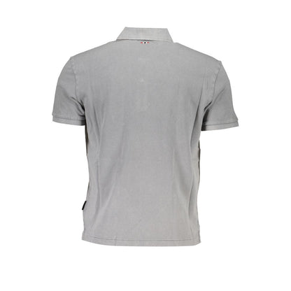 Napapijri grå bomuld poloshirt til mænd
