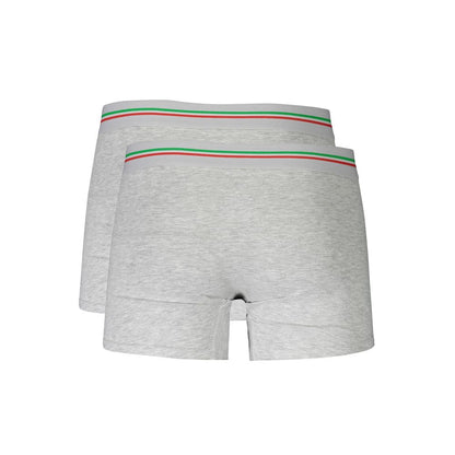Aeronautica Militare Gray Cotton Men Boxer Short