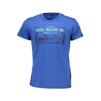 Diesel Blå Bomuld Herre T-shirt
