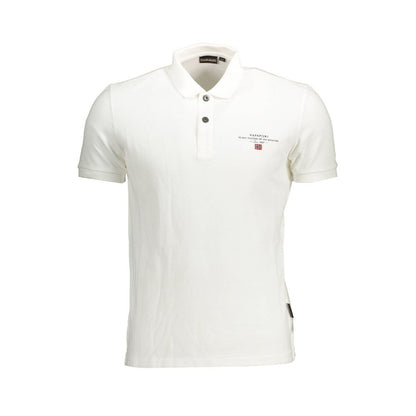Napapijri Hvid Bomuld Herre Poloshirt
