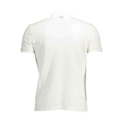 Napapijri Hvid Bomuld Herre Poloshirt
