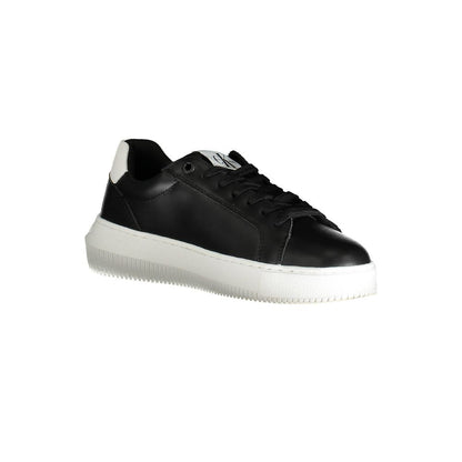 Calvin Klein sort lædersneaker til kvinder