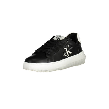 Calvin Klein sort lædersneaker til kvinder