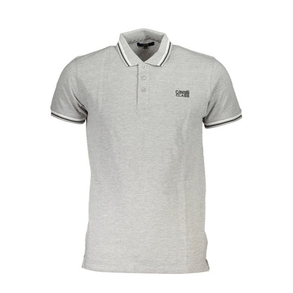 Cavalli Class Grå Bomuld Herre Poloshirt