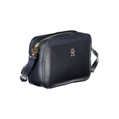 Tommy Hilfiger blå polyester håndtaske