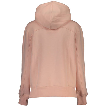Calvin Klein Chic Pink Fleece Hættetrøje med Logo Broderi