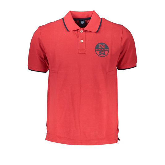 North Sails rød bomuldspoloshirt