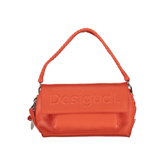 Desigual lyserød polyethylen håndtaske
