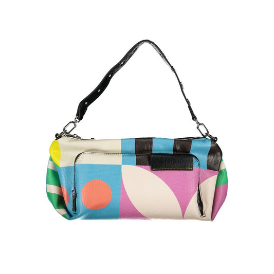 Desigual lyserød polyethylen håndtaske