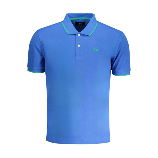 La Martina blå bomuld poloshirt
