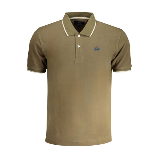 La Martina Grøn bomulds poloshirt